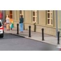 Iron Bollards/Barriers -- pkg(10), HO, Faller Gmbh 180998