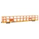 89′ Flatcar w/Tri-Level Open Auto Rack - Ready to Run -- Denver & Rio Grande Western(TM) Rack Trailer-Train Flatcar TTKX 80254