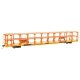89′ Flatcar w/Tri-Level Open Auto Rack - Ready to Run -- Denver & Rio Grande Western(TM) Rack Trailer-Train Flatcar TTKX 80263