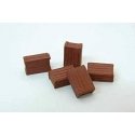 Small Packing Case Crates -- Unpainted Metal Castings pkg(5), HO, Durango Press 156