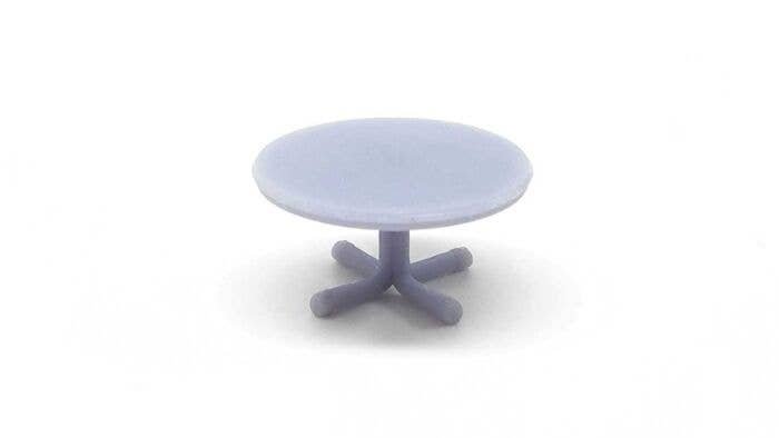 Patio Table -- Unpainted, HO, All Scale Miniatures 8711021