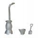 Stove, Hod & Shovel - Kit -- Unpainted, 3-Pieces, HO, Durango Press 155