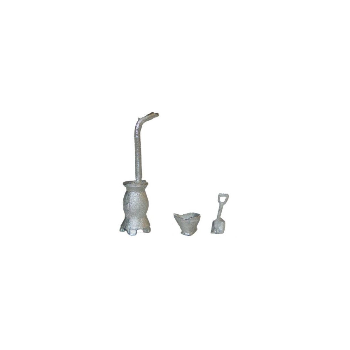 Stove, Hod & Shovel - Kit -- Unpainted, 3-Pieces, HO, Durango Press 155