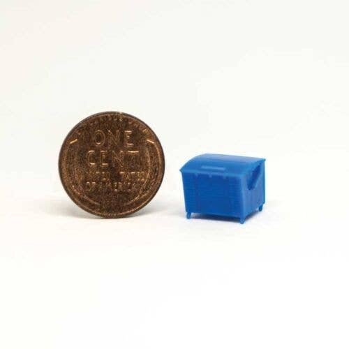 Dumpster -- Square Rear Load with Casters, N, All Scale Miniatures 1601806