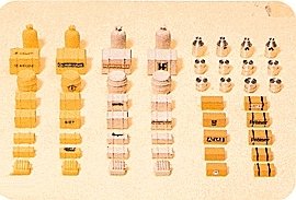 Cargo Kit -- Assorted Crates, Boxes, Sacks & More pkg(90), HO, Preiser Kg 17100