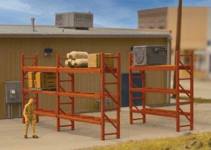Pallet Rack Kit -- Kit, HO, Walthers SceneMaster 4256