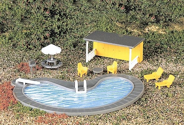 Park Accessories -- Swimming Pool & Accessories, HO, Bachmann Industries 42215