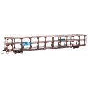 89′ Flatcar w/Tri-Level Open Auto Rack - Ready to Run -- Great Northern Rack Trailer-Train Flatcar RTTX 501922 (brown), HO, Wa