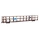89′ Flatcar w/Tri-Level Open Auto Rack - Ready to Run -- Great Northern Rack Trailer-Train Flatcar RTTX 501922 (brown), HO, Wa