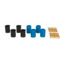 8 Drums & 2 Pallets, HO, All Scale Miniatures 871946