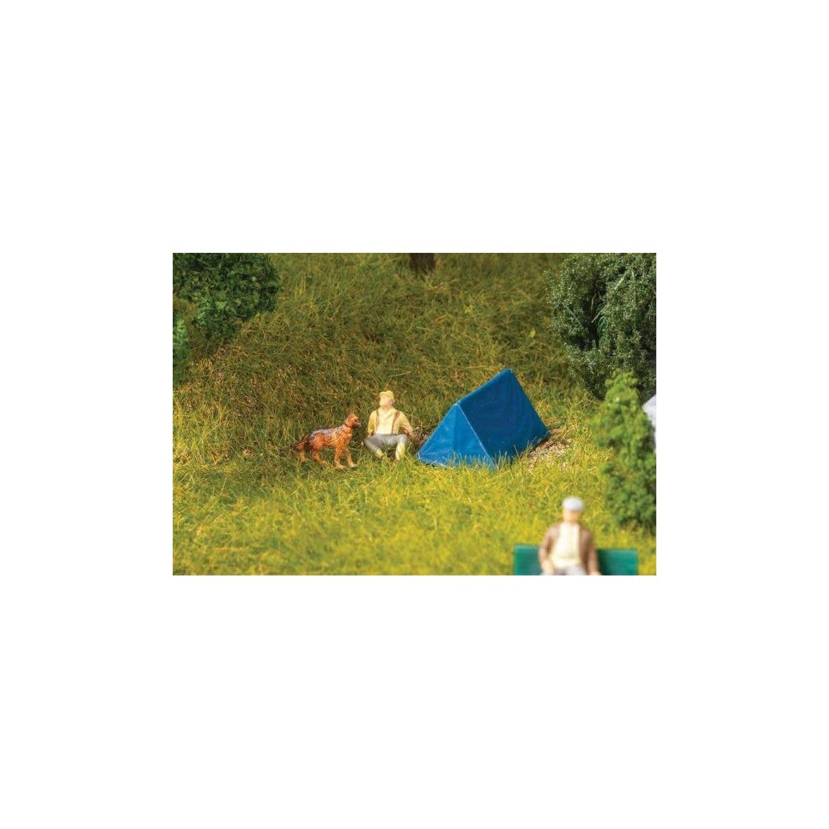 Tents -- Blue pkg(4), HO, Faller Gmbh 180003