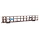 89′ Flatcar w/Tri-Level Open Auto Rack - Ready to Run -- Great Northern Rack Trailer-Train Flatcar RTTX 501905 (brown), HO, Wa
