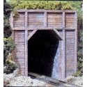 Single-Track Tunnel Portal (Hydrocal Plaster Casting) -- Timber, HO, Woodland Scenics 1254