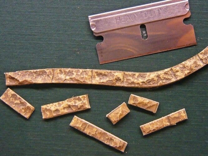 Flexible Random Stone Wall w/Self-Adhesive Backing -- Small Stones 13 x 3-1/2′ 33 x 8, All Scales, Chooch Enterprises 8250