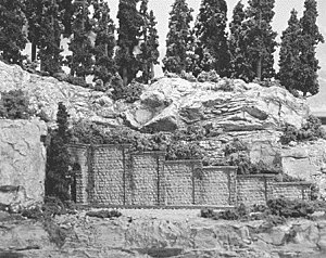 Retaining Walls pkg(6 Unpainted Hydrocal(R) Castings) -- Cut Stone, N, Woodland Scenics 1159