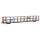 89′ Flatcar w/Tri-Level Open Auto Rack - Ready to Run -- Great Northern Rack Trailer-Train Flatcar RTTX 501917 (brown), HO, Wa