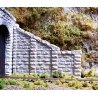 Cut Stone Sloped Tunnel Abutment pkg(2) -- 4-1/2 x 3-21/32′ 11.4 x 9.3cm, HO, Chooch Enterprises 8402