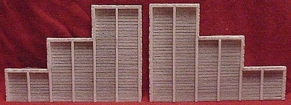 Tunnel Abutments pkg(2) -- Timber - 6-3/4 x 4-1/2′ 17 x 11.5cm, HO, Pre-Size Model Specialities 107