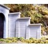 Concrete Stepped Tunnel Abutment -- 4-1/2 x 3-1/2′ 11.4 x 8.9cm pkg(2), HO, Chooch Enterprises 8421