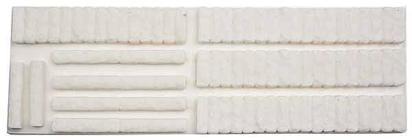 Flexible Vinyl Stone Trim & Abutments -- Large - Use w/214-8268, sold separately, HO, Chooch Enterprises 8271