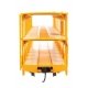 89′ Flatcar w/Tri-Level Open Auto Rack - Ready to Run -- St. Louis - San Francisco Rack Trailer-Train Flatcar 913646 (yellow),
