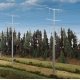 Modern High Voltage Transmission Towers - Kit -- Each Pole Stands 9-3/4′ 24.7cm Tall, HO, Walthers Cornerstone 3343
