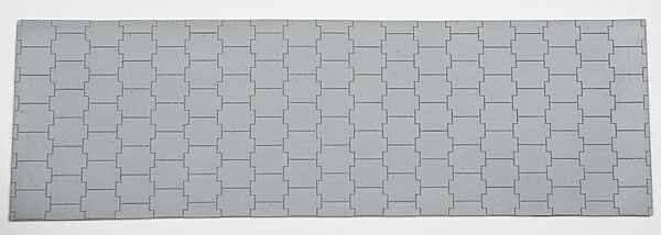 Flexible Vinyl Wall -- Modern Concrete Cruciform (Cross-shaped) Pattern 11-7/8 x 3-3/4′ 30.1 x, HO, Chooch Enterprises 8598