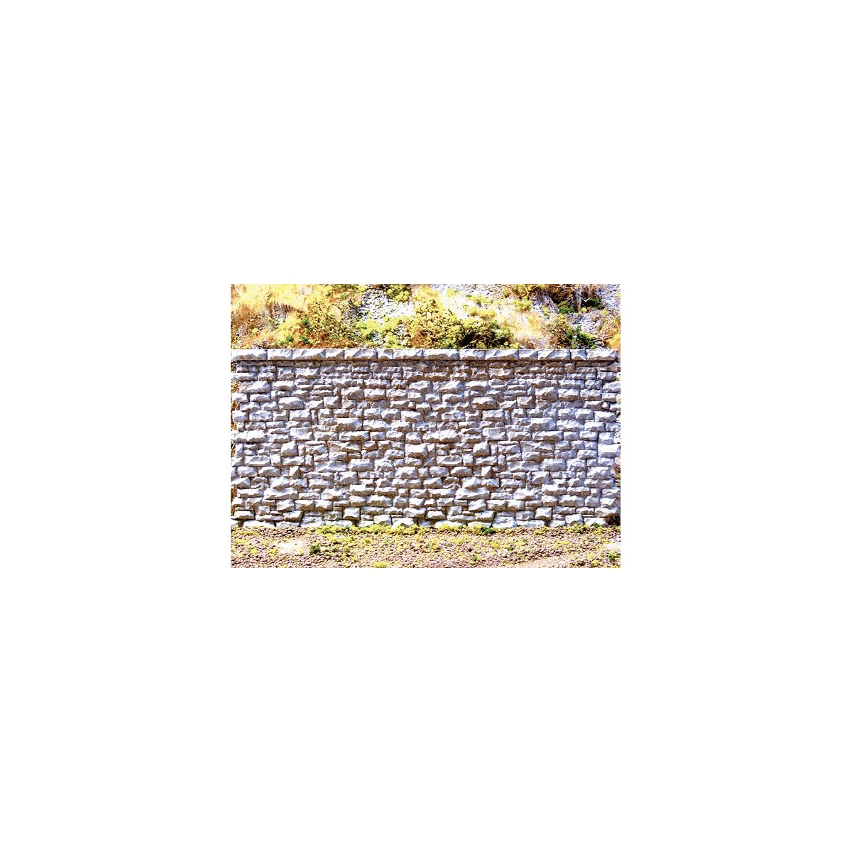 Random Stone Retaining Wall -- Medium - 7 x 3-3/8′ 17.8 x 8.6cm, All Scales, Chooch Enterprises 8302