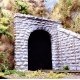 Single-Track Cut Stone Tunnel Portal -- 4-1/2 x 4-1/2′ 11.4 x 11.4cm, HO, Chooch Enterprises 8340