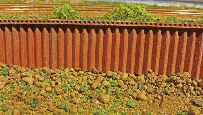 Flexible Steel Cribbing Sheet -- Medium for HO Scale: 3-3/4 x 12′ 9.5 x 30.5cm, All Scales, Chooch Enterprises 8514