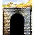 Single-Track Cut Stone Tunnel Portal 2-Pack -- 2-1/2 x 2-1/2′ 6.2 x 6.2cm, N, Chooch Enterprises 9740