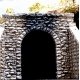 Single-Track Random Stone Tunnel Portal 2-Pack -- 2-3/4 x 2-1/2′ 7 x 6.4cm, N, Chooch Enterprises 9760