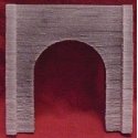 Tunnel Portal - Single Track -- Concrete 4-3/4 x 4-3/4′ 11.5 x 11.5cm, HO, Pre-Size Model Specialities 113
