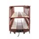 89′ Flatcar w/Tri-Level Open Auto Rack - Ready to Run -- Pennsylvania Railroad Rack Trailer-Train Flatcar 908124 (brown), HO, 