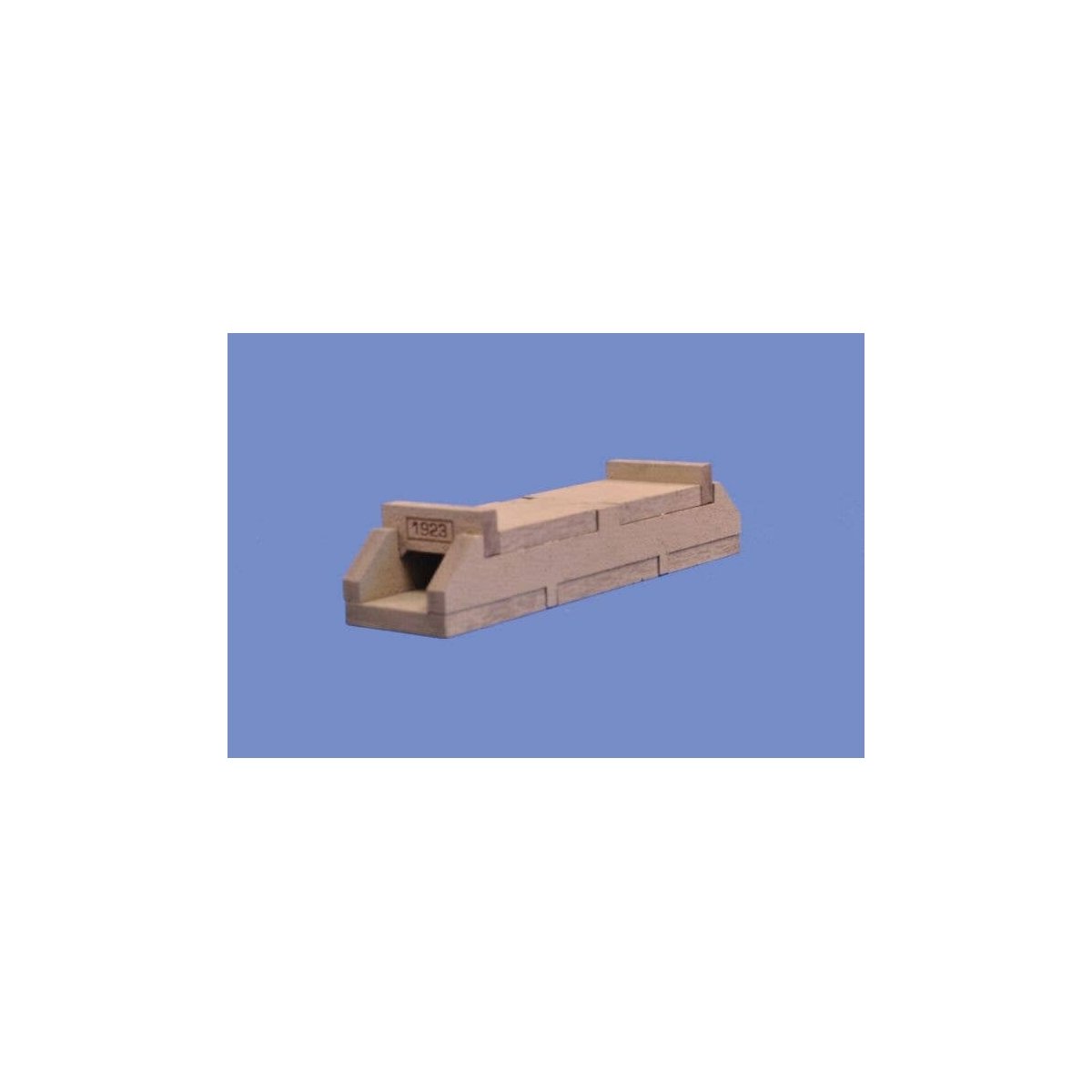 Concrete Box Culvert -- 2-7/8 x 3/4 x 1/2′ 7.3 x 1.9 x 1.3cm, HO, Blair Line 2808