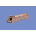 Concrete Box Culvert -- 2-7/8 x 3/4 x 1/2′ 7.3 x 1.9 x 1.3cm, HO, Blair Line 2808