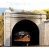 Double-Track Concrete Tunnel Portal -- 6-5/8 x 5-1/4′ 16.8 x 13.3cm, HO, Chooch Enterprises 8330