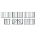 Wrought Iron Fence -- 7-7/8 x 3/4′ 20 x 1.9cm, HO, Faller Gmbh 180004