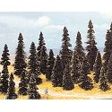Pine Tree Assortment -- 2-3/8 to 4-11/32′ 6 to 11cm pkg(100), All Scales, Busch Gmbh & Co Kg 6499
