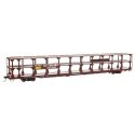 89′ Flatcar w/Tri-Level Open Auto Rack - Ready to Run -- Southern Pacific(TM) Rack St. Louis Southwestern(TM) Flatcar 84785, H