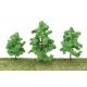 Spring Trees pkg(10) -- 3-3/8 to 5-1/2′ 8 to 14cm w/Pin Base, All Scales, Walthers SceneMaster 1183