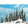 Snow-Covered Pine Trees -- 2-3/8 to 5-3/8′ 6 to 13.5cm pkg(20), HO, Busch Gmbh & Co Kg 6466