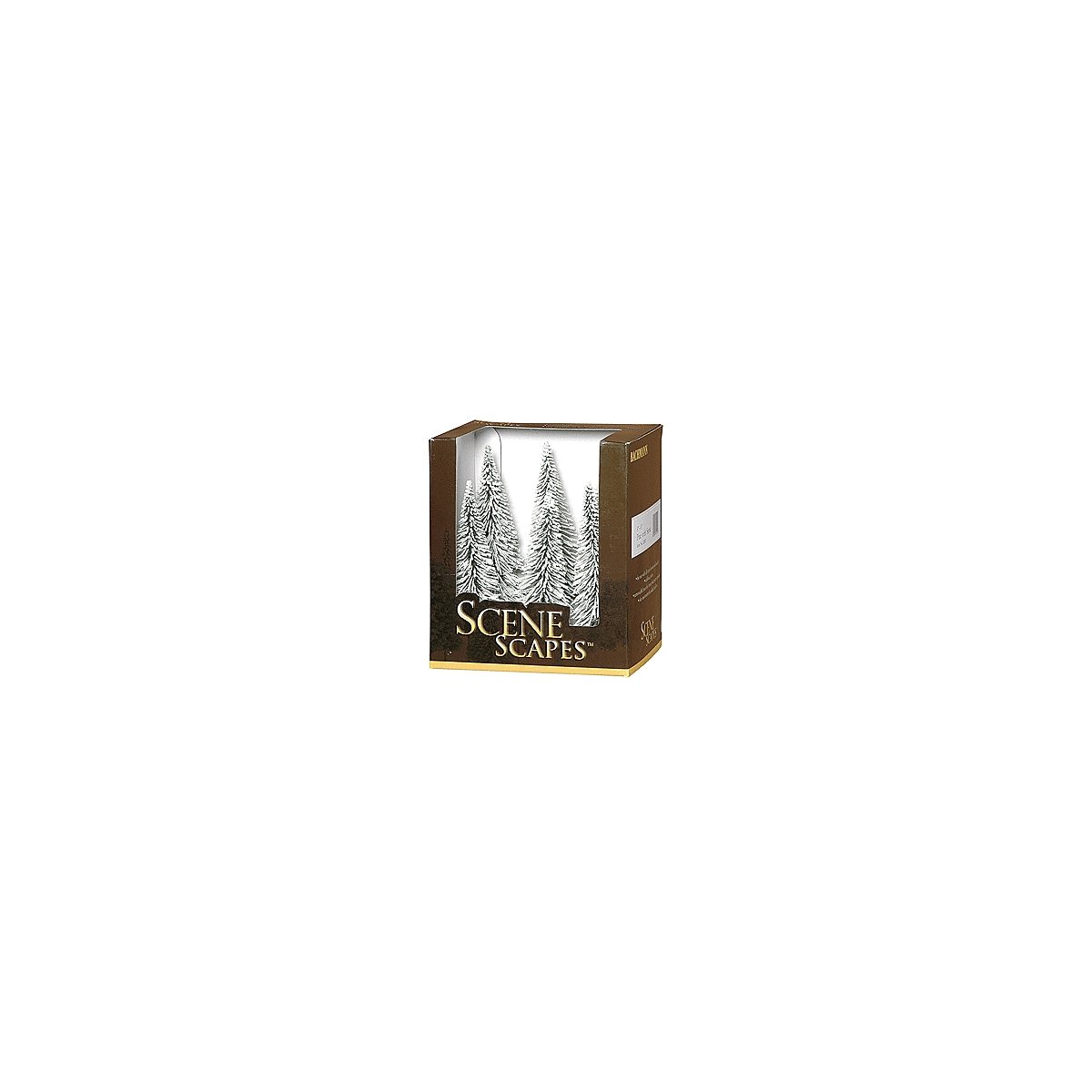 Snow-Covered Winter Pine Trees - SceneScapes(TM) -- 5 to 6′ 12.7 to 15.2cm pkg(6), HO, Bachmann Industries 32002