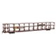 89′ Flatcar w/Tri-Level Open Auto Rack - Ready to Run -- Southern Pacific(TM) Rack St. Louis Southwestern(TM) Flatcar 84785, H