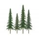 Spruce Trees -- 1 to 2′ 2.5 to 5.1cm pkg(55), All Scales, JTT Miniature Tree 92025