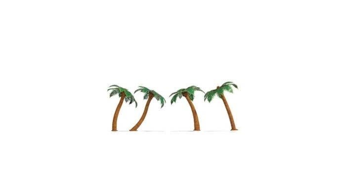 Palm Trees -- 1-3/4′ 4.5cm Tall pkg(4), All Scales, Noch Gmbh & Co 21973