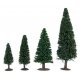 Fir Trees -- Assorted Sizes pkg(100), All Scales, Faller Gmbh 181543