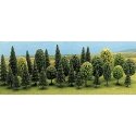 Mixed Forest Trees pkg(30) -- 12 Deciduous: 2-3/4 to 4-15/16′ 18 Pine: 2-3/8 to 5-5/16, All Scales, Busch Gmbh & Co Kg 6489