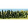Mixed Forest Trees pkg(30) -- 12 Deciduous: 2-3/4 to 4-15/16′ 18 Pine: 2-3/8 to 5-5/16, All Scales, Busch Gmbh & Co Kg 6489
