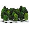 Deciduous Trees -- Assortment pkg(25), All Scales, Busch Gmbh & Co Kg 6487